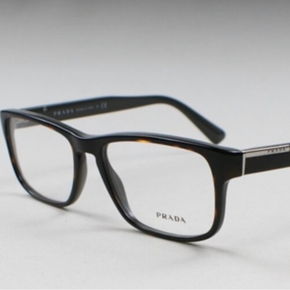 Prada Black and Brown Eyewear